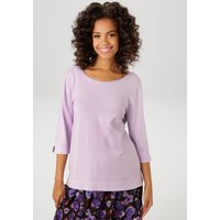 Aniston CASUAL Strickpullover, mit kleinem Schlitz an den 3/4-langen Ärmeln von Aniston Casual