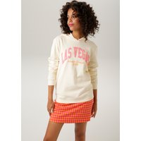 Aniston CASUAL Sweatshirt, mit aufgestickter "LAS VEGAS"-Applikation Aniston CASUAL Sweatshirt, mit aufgestickter "LAS VEGAS"-Applikation von Aniston Casual