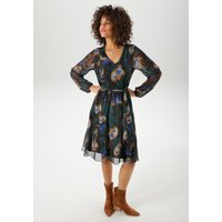 Aniston CASUAL Tunikakleid, (mit abnehmbarem Bindeband), mit grafischen Batik-Blüten bedruckt - NEUE KOLLEKTION von Aniston Casual