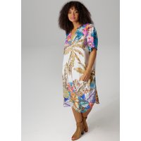 Aniston PLUS Blusenkleid, mit farbenfrohem, großflächigem Palmendruck von Aniston Plus