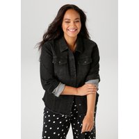 Aniston PLUS Jeansjacke, mit ausgefranstem Saum von Aniston Plus