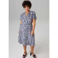 Aniston PLUS Jerseykleid, mit V-Ausschnitt in Wickeloptik von Aniston Plus