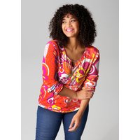 Aniston PLUS Langarmshirt, mit farbharmonischen, fantasievollem Druck von Aniston Plus
