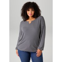 Aniston PLUS Langarmshirt, mit grafischem Alloverdruck von Aniston Plus