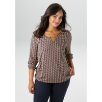 Aniston PLUS Langarmshirt, mit silberfarbenem Schmuckstäbchen - NEUE KOLLEKTION Aniston PLUS Langarmshirt, mit silberfarbenem Schmuckstäbchen - NEUE KOLLEKTION von Aniston Plus