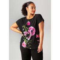 Aniston PLUS Shirtbluse, mit farbenfrohen, großflächigen Blumen bedruckt von Aniston Plus