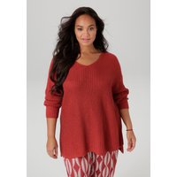 Aniston PLUS Strickpullover, im dezenten Ajour-Strickmuster von Aniston Plus