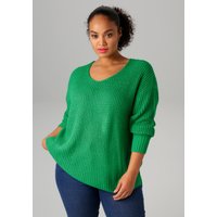Aniston PLUS Strickpullover, im dezenten Ajour-Strickmuster von Aniston Plus