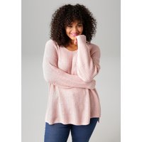 Aniston PLUS Strickpullover, im dezenten Ajour-Strickmuster von Aniston Plus