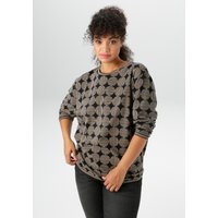Aniston PLUS Sweatshirt mit großflächigem, Pünktchendruck - NEUE KOLLEKTION von Aniston Plus
