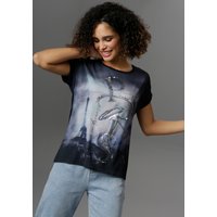Aniston SELECTED Blusenshirt, mit glänzendem Folienprint von Aniston Selected