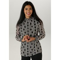 Aniston SELECTED Chiffonbluse, mit grafischen Muster und Smok-Einsätzen von Aniston Selected