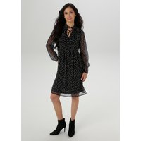 Aniston SELECTED Chiffonkleid Mit kleinen Rüschen am Stehkragen und Bindebänder - NEUE KOLLEKTION von Aniston Selected