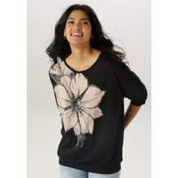 Aniston SELECTED Fledermausshirt, mit großem Front-Blumendruck von Aniston Selected
