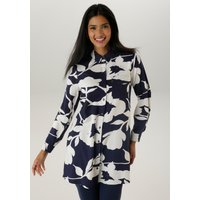 Aniston SELECTED Longbluse, mit attraktiver Musterung und krempelbaren Ärmeln von Aniston Selected