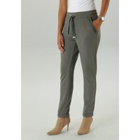 Aniston SELECTED Schlupfhose, mit Glitzersteinen an den Eingriffstaschen von Aniston Selected