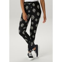 Aniston SELECTED Schlupfhose, mit trendigen Blütenprint allover von Aniston Selected
