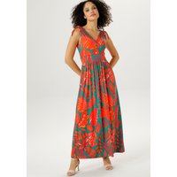 Aniston SELECTED Sommerkleid, mit breiten Trägern zum Raffen von Aniston Selected