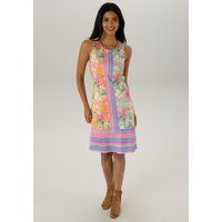 Aniston SELECTED Sommerkleid mit modischen Druck und gestreifter Bordüre am Saum von Aniston Selected