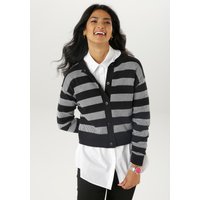 Aniston SELECTED Strickjacke, im trendigen Streifen-Dessin von Aniston Selected