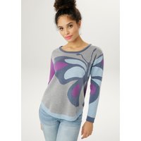 Aniston SELECTED Strickpullover, mit eingestricktem Schmetterlingsmotiv von Aniston Selected