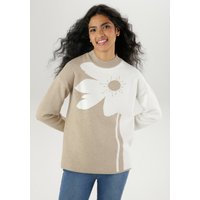 Aniston SELECTED Strickpullover, mit plakativem Blumendessin von Aniston Selected