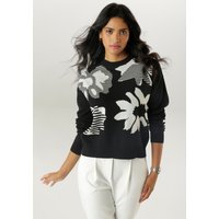 Aniston SELECTED Strickpullover, mit trendiger und großflächiger Jacquardmusterung von Aniston Selected