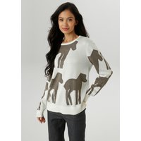 Aniston SELECTED Strickpullover, mit trendiger und großflächiger Jacquardmusterung - NEUE KOLLEKTION von Aniston Selected