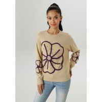 Aniston SELECTED Strickpullover, vorne mit funkelnden Glitzersteinen verziert - NEUE KOLLEKTION von Aniston Selected