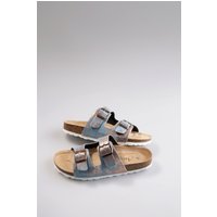 Aniston SHOES Pantolette, Sommerschuh, Strandschuh, Urlaubschuh, Metallic - NEUE KOLLEKTION von Aniston Shoes