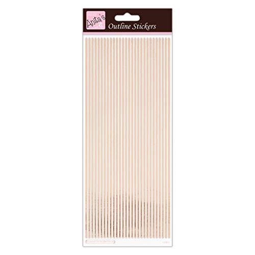 Anita's ANT 810290 Scrapbooking Aufkleber, Rose Gold Auf Weiß, Einheitsgröße von Anita's