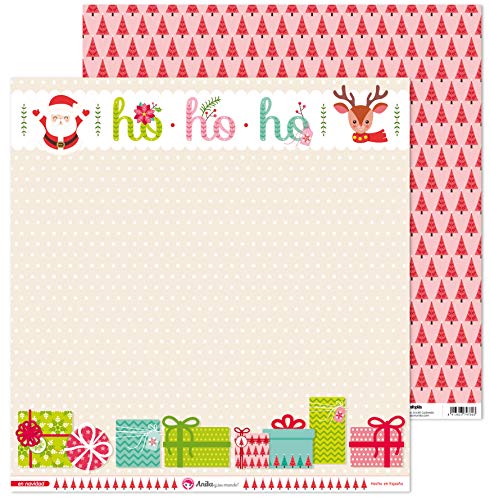 Anita y Su Mundo 37018673 Colección En Navidad Scrapbooking-Papier, Layout Ho Ho Ho Ho Weihnachtsmann, 30.5 x 30.5 cm Anita y Su Mundo 37018673 Colección En Navidad Scrapbooking-Papier, Layout Ho Ho Ho Ho Weihnachtsmann, 30.5 x 30.5 cm von Anita y Su Mundo