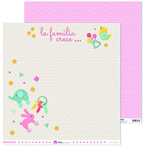 Anita y Su Mundo 37018809 Colección Nuestra Peque Scrapbooking-Papier, Layout Spielzeug, 30.5 x 30.5 cm von Anita y Su Mundo