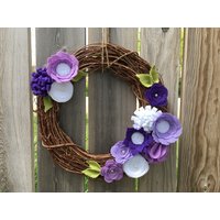 Weinrebe Filzblumenkranz Aus Filz von AnitaRexDesigns