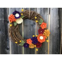 Rustikaler Türkranz, Herbstkranz von AnitaRexDesigns