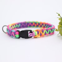 Regenbogen Paracord Hundehalsband, Süßes Pride Gewebtes Seil Starkes Halsband, Hundehalsband Regenbogen Paracord Hundehalsband, Süßes Pride Gewebtes Seil Starkes Halsband, Hundehalsband von AnitasStitches