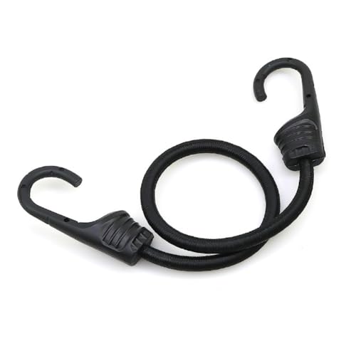 2 Stück Spanngummi mit Haken 30cm, Expander für Fahrräder/Motorräder/Auto, Hochbelastbare Gepäckspanner Schwarz, Universalgrößen für Camping/Tarp/Ladungssicherung von Aniyan