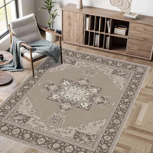Aniyan Boho Teppich Wohnzimmer Schlafzimmer, Waschbar Faltbar, Anti-Rutsch Rückseite, Weicher Kurzflor Kaschmirimitat, Modern Stil (60x90cm, Stil D) von Aniyan