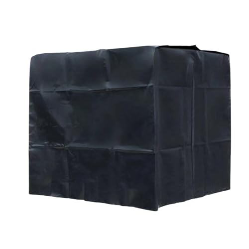 Aniyan IBC Tank Abdeckung 1000L Wassertank Abdeckplane mit Reißverschluss,Schutzhülle für Container wasserdicht Anti-UV Schutzabdeckung, 120 x 100 x 116 cm(Schwarz) von Aniyan