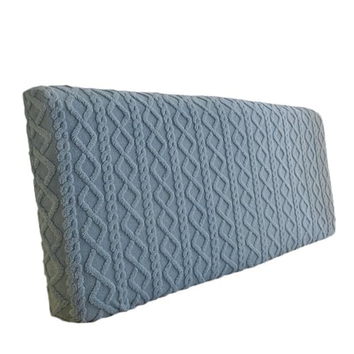 Aniyan Jacquard Plüsch Bettkopfteil Bezug, Staubdicht & Wärmend, Dehnbar mit Gummizug, Schutz für Kopfteil, Waschbar, Anti-Kratz (200cm, Marineblau) von Aniyan