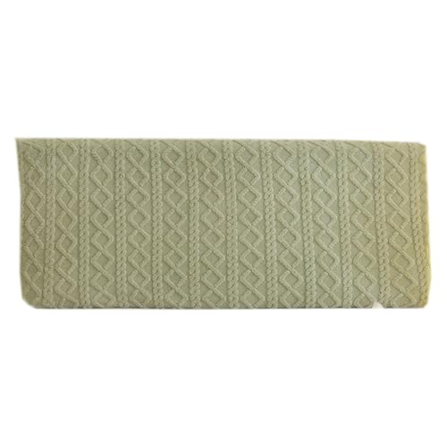 Aniyan Jacquard Plüsch Bettkopfteil Bezug, Staubdicht & Wärmend, Dehnbar mit Gummizug, Schutz für Kopfteil, Waschbar, Anti-Kratz (90cm, Grün) von Aniyan