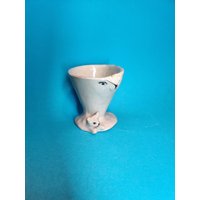 Handgefertigt Keramik Espresso Tasse Mit Katzen Design von AnjaBartelt