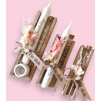 Personalisierbareses Geldgeschenk | Wunscherfüller Geschenk-Set Geschenkbox Klötzchenbox Kerze Personalisierbar| Geburtstagsgeschenk von AnjasGeschenkeWelt