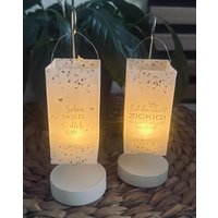 Personalisierte Minilaterne | Windlicht von AnjasGeschenkeWelt