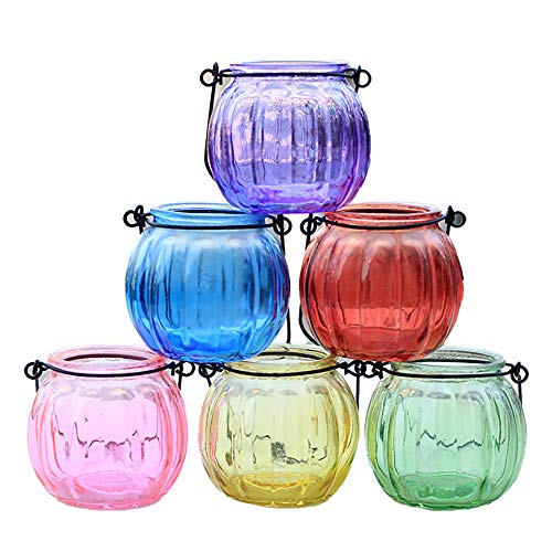 Teelichthalter aus Glas, zum Aufhängen, 8 Stück von Anjing