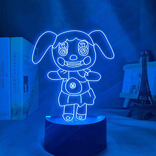 Anjinguang FNAF Circus-Baby-Nachtlicht für Kinder, FNAF niedliche 3D-Illusion Lampe, 7 Farben, wechselt mit Fernbedienung, FNAF Stimmungslampe, Geburtstags für Kinder Mädchen von Anjinguang