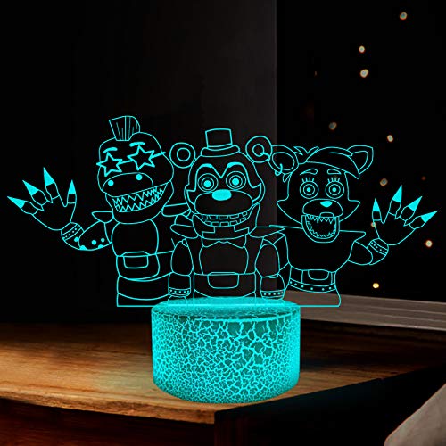 FNAF Toys Niedliches LED-Nachtlicht Anime Five Night Freddy Lampe für Schlafzimmer, Dekoration, Nachtlicht, FNAF Vanny Figur, Licht, 16 Farben mit Fernbedienung von Anjinguang