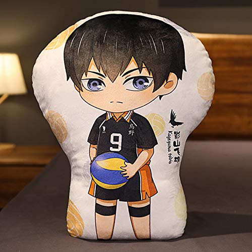 Haikyuu Figur Spielzeug Nette Zeichentrickfigur Kenma Kageyama Sugawara Oikawa Hinata Shoyo Bedrucktes Plüschkissen Gefülltes Puppenspielzeug Sofakissen für Anime-Fans 30cm von Anjinguang