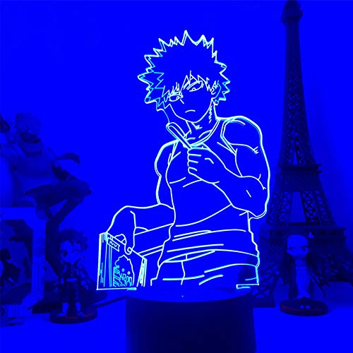 My Hero Academia LED-Licht 3D Illusion MHA Deku Anime Lampe Izuku Midoriya Bunt Kinder Nachtlicht Schlafzimmer Dekor von Anjinguang