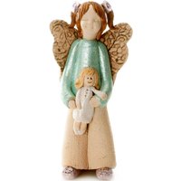 Süße Keramik Engel Ornament Mit Puppe Es Gibt Nur Ein Hübsches Kind in Der Welt Und Jede Mutter Hat Es von AnkaChristof